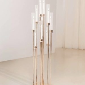 Nine-Arm Gold Candelabra